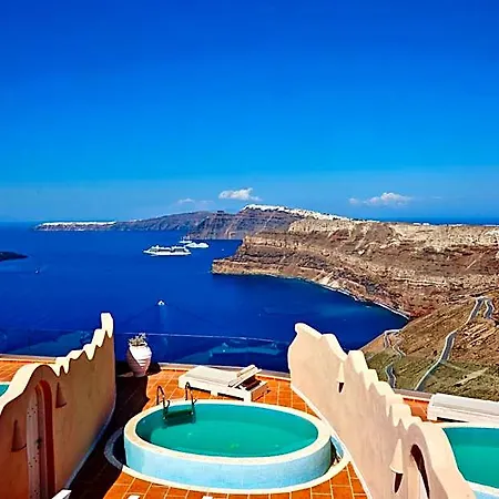 Hotel Of The Gods Cave Santorini Island