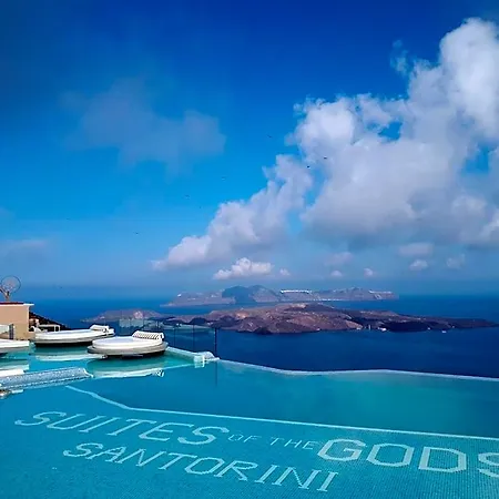 Hotel Of The Gods Cave Santorini Island